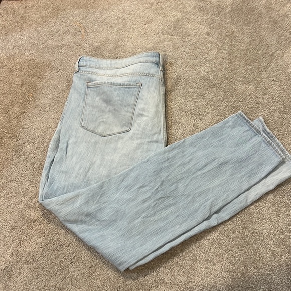 Articles of Society High Rise Light Wash Distressed Cropped Boyfriend Jeans - Picture 8 of 13